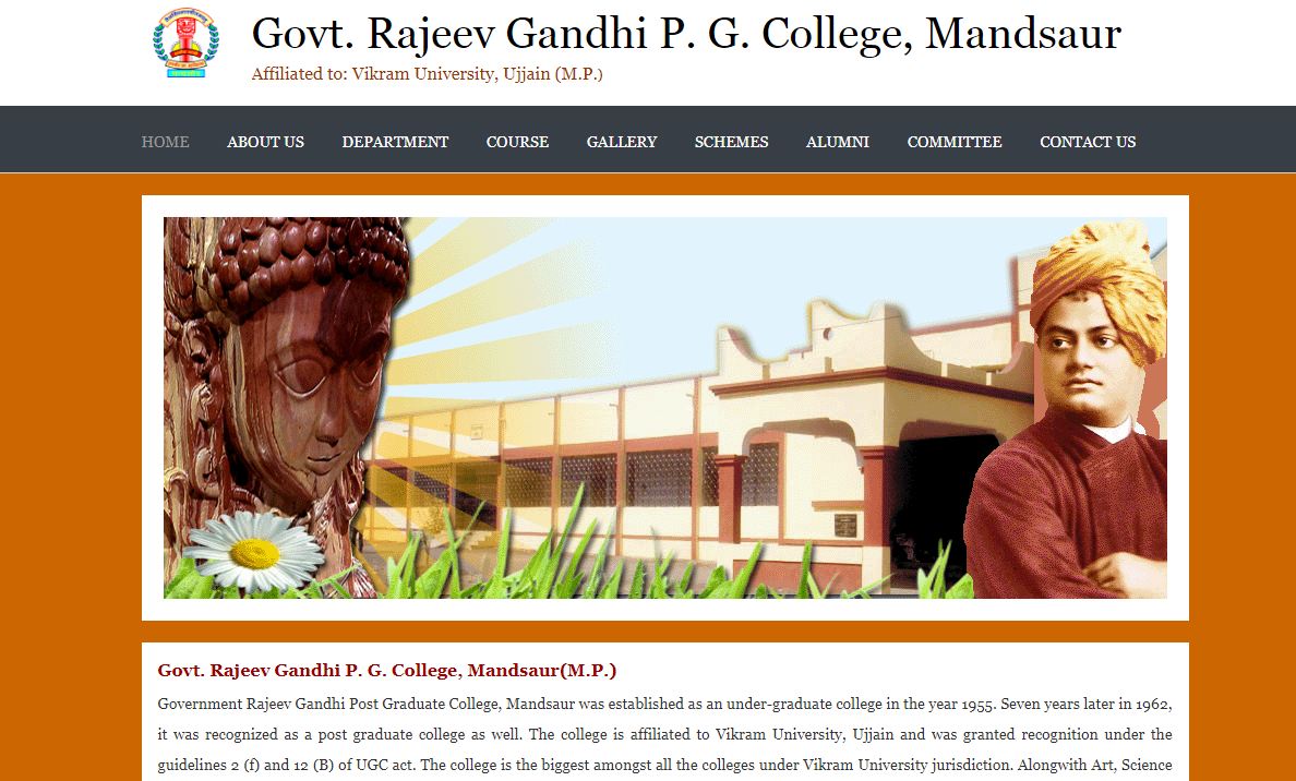 GOVT. RAJEEV GANDHI P. G. COLLEGE